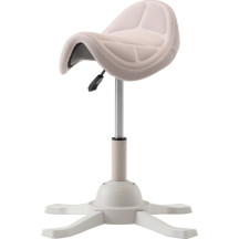 Up Up Toronto ergonominė balansinė kėdė Balta, Dramblio kaulo sp. audinys, ilgesnis dujinis keltuvas