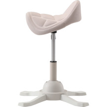 Up Up Toronto ergonominė balansinė kėdė Balta, Dramblio kaulo sp. audinys, ilgesnis dujinis keltuvas