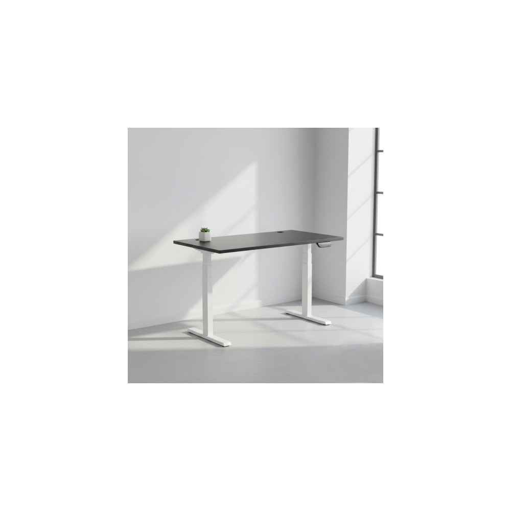 Reguliuojamo aukščio stalas Up Up Thor Baltas, Stalviršis L Juodas