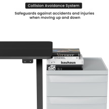 Reguliuojamo aukščio stalas Up Up Frigg Juodas