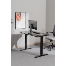 Reguliuojamo aukščio stalas Up Up Frigg Juodas