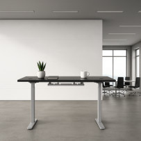 Reguliuojamo aukščio stalas Up Up Bjorn Pilkas, Stalviršis M Juodas