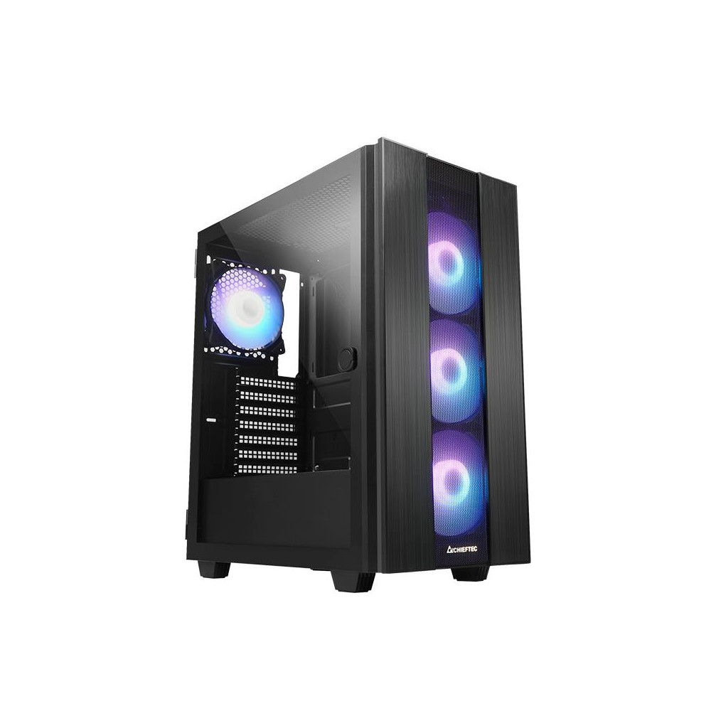 Case|CHIEFTEC|HUNTER 2|MidiTower|Not included|ATX|MicroATX|MiniITX|Colour Black|GS-02B-OP