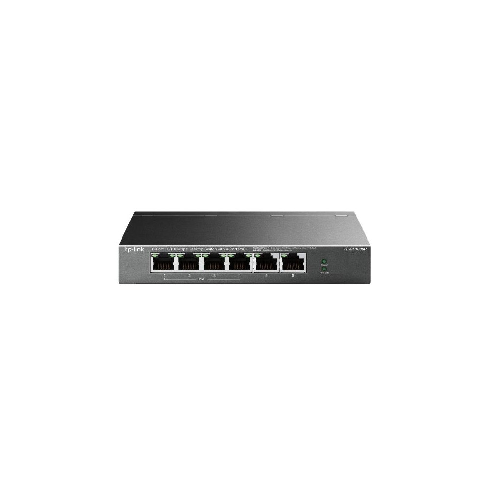 Switch|TP-LINK|TL-SF1006P|Desktop/pedestal|6x10Base-T / 100Base-TX|PoE+ ports 4|TL-SF1006P