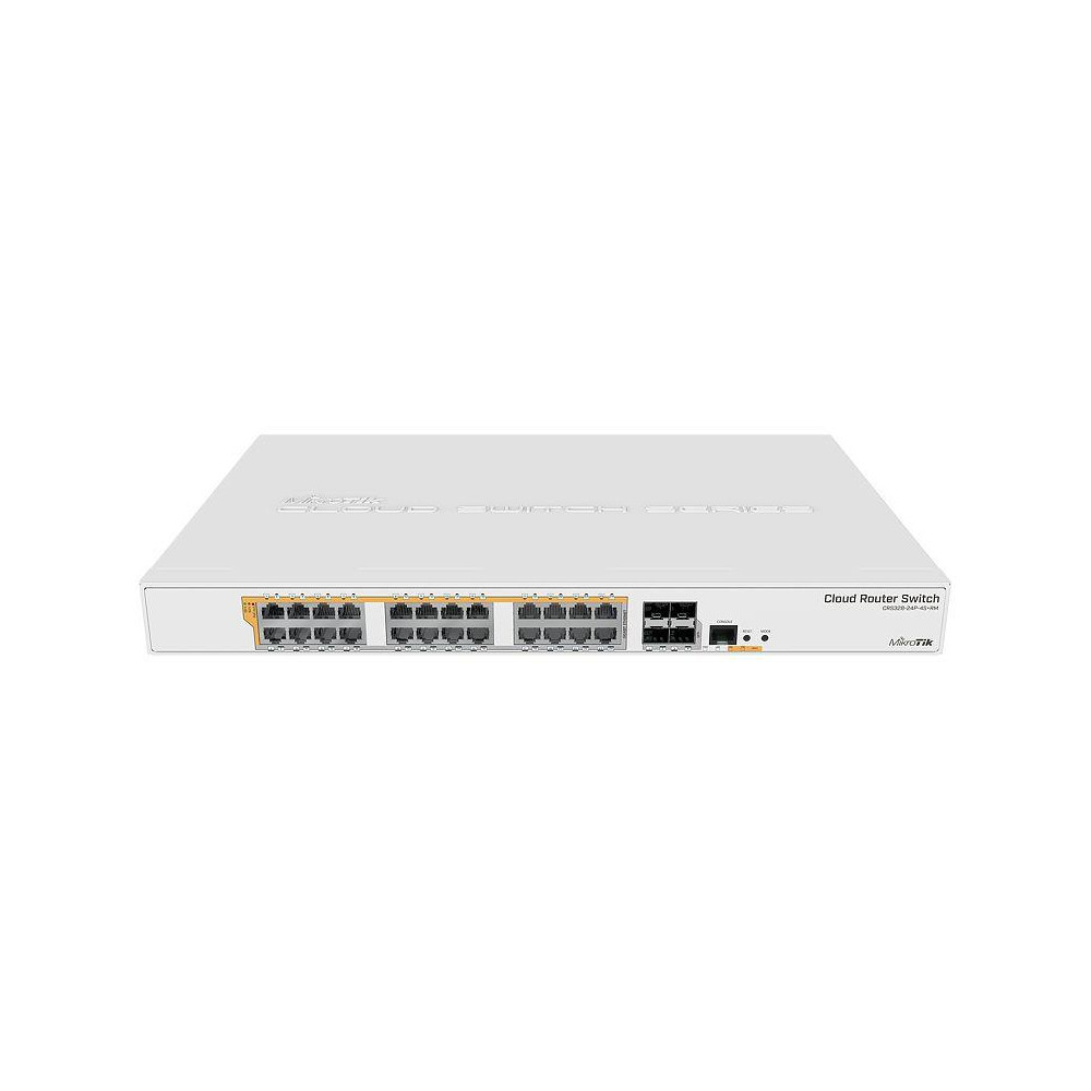 Switch|MIKROTIK|Type L3|Rack|24x10Base-T / 100Base-TX / 1000Base-T|4xSFP+|1xRJ45|CRS328-24P-4S+RM