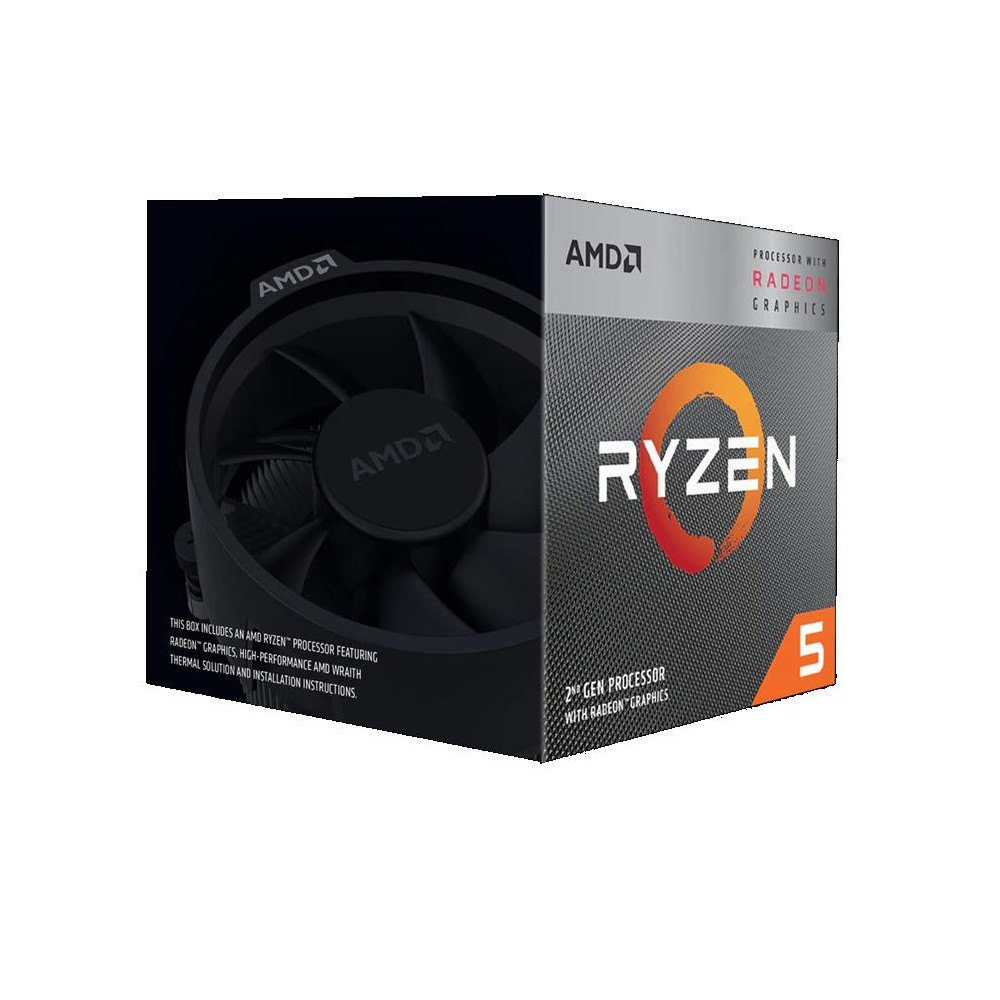 CPU RYZEN X4 R5-3400G SAM4 BX/65W 3700 YD3400C5FHBOX AMD
