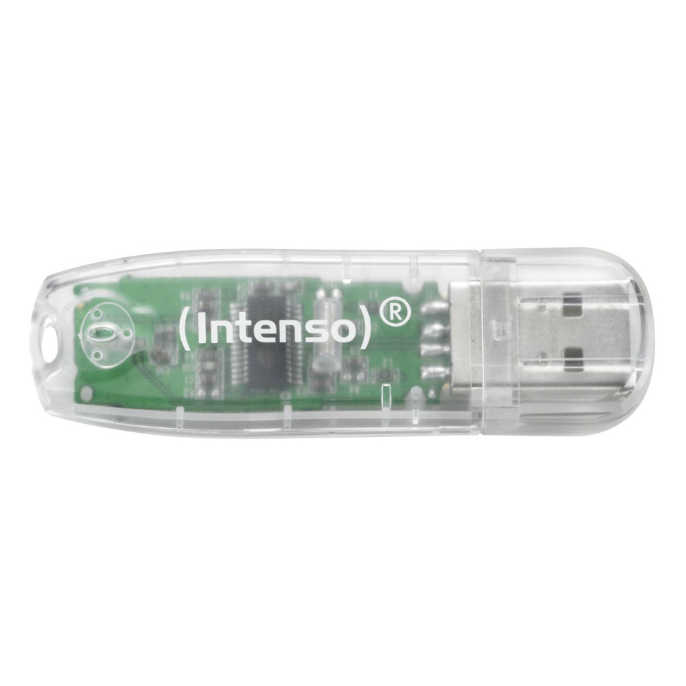 MEMORY DRIVE FLASH USB2 32GB/TRANSPARENT 3502480 INTENSO