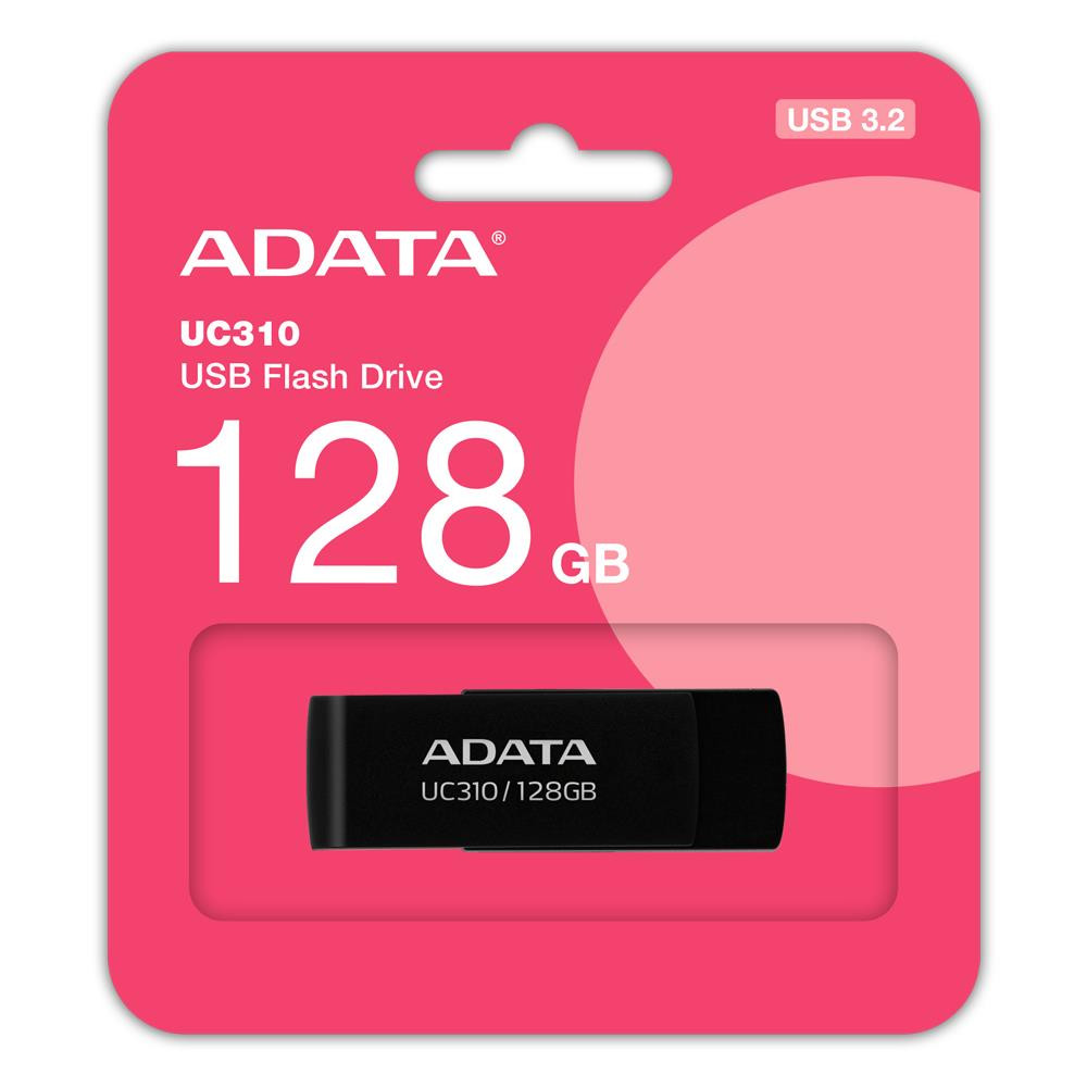 MEMORY DRIVE FLASH USB3.2 128G/BLACK UC310-128G-RBK ADATA