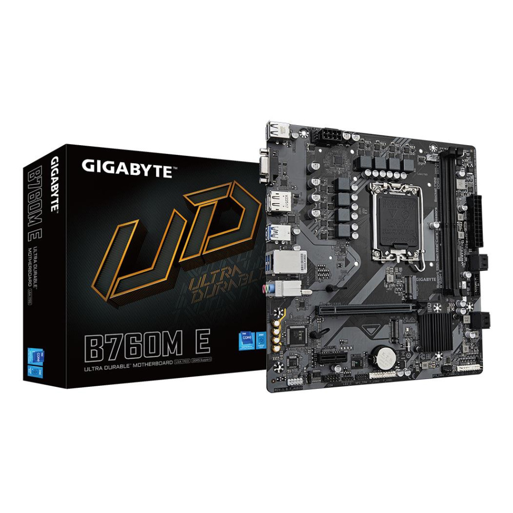 Mainboard|GIGABYTE|Intel B760 Express|LGA1700|Micro-ATX|Memory DDR5|Memory slots 2|B760ME1.0
