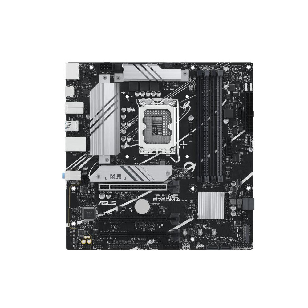 Mainboard|ASUS|Intel B760 Express|LGA1700|Micro-ATX|Memory DDR5|Memory slots 4|2xPCI-Express 4.0 16x|2xM.2|1xHDMI|2xDisplayPort|