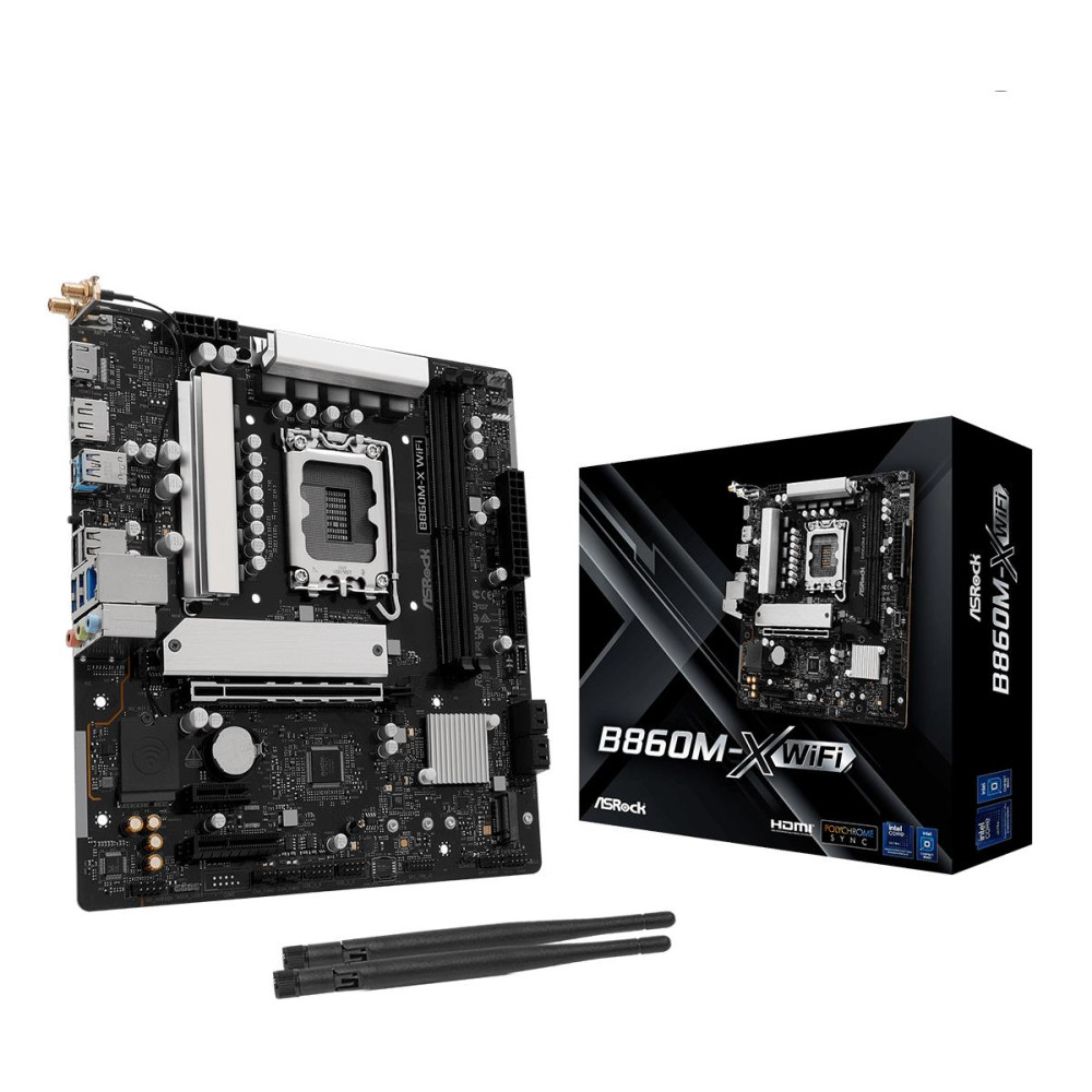 Mainboard|ASROCK|Intel B860 Express|LGA1851|Micro-ATX|Memory DDR5|Memory slots 2|B860M-X_WIFI