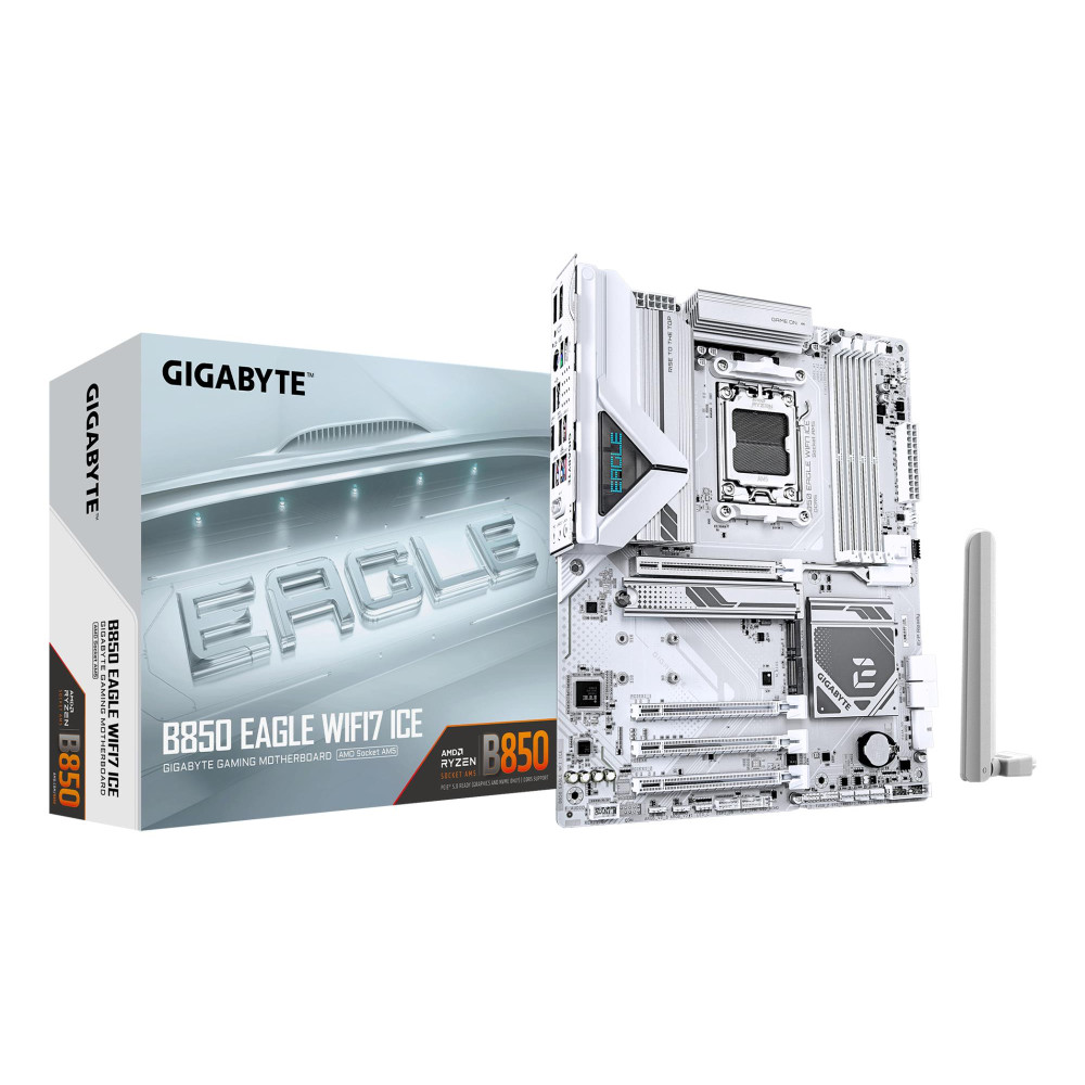 Mainboard|GIGABYTE|AMD B850|SAM5|ATX|Memory DDR5|Memory slots 4|B850EAGLEWF7ICE