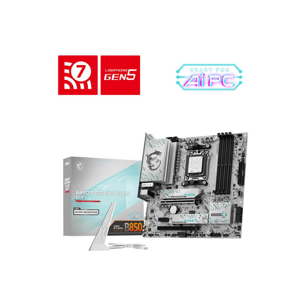Mainboard|MSI|AMD B850|SAM5|Micro-ATX|Memory DDR5|Memory slots 4|B850MGAMINGPLUSWIFI