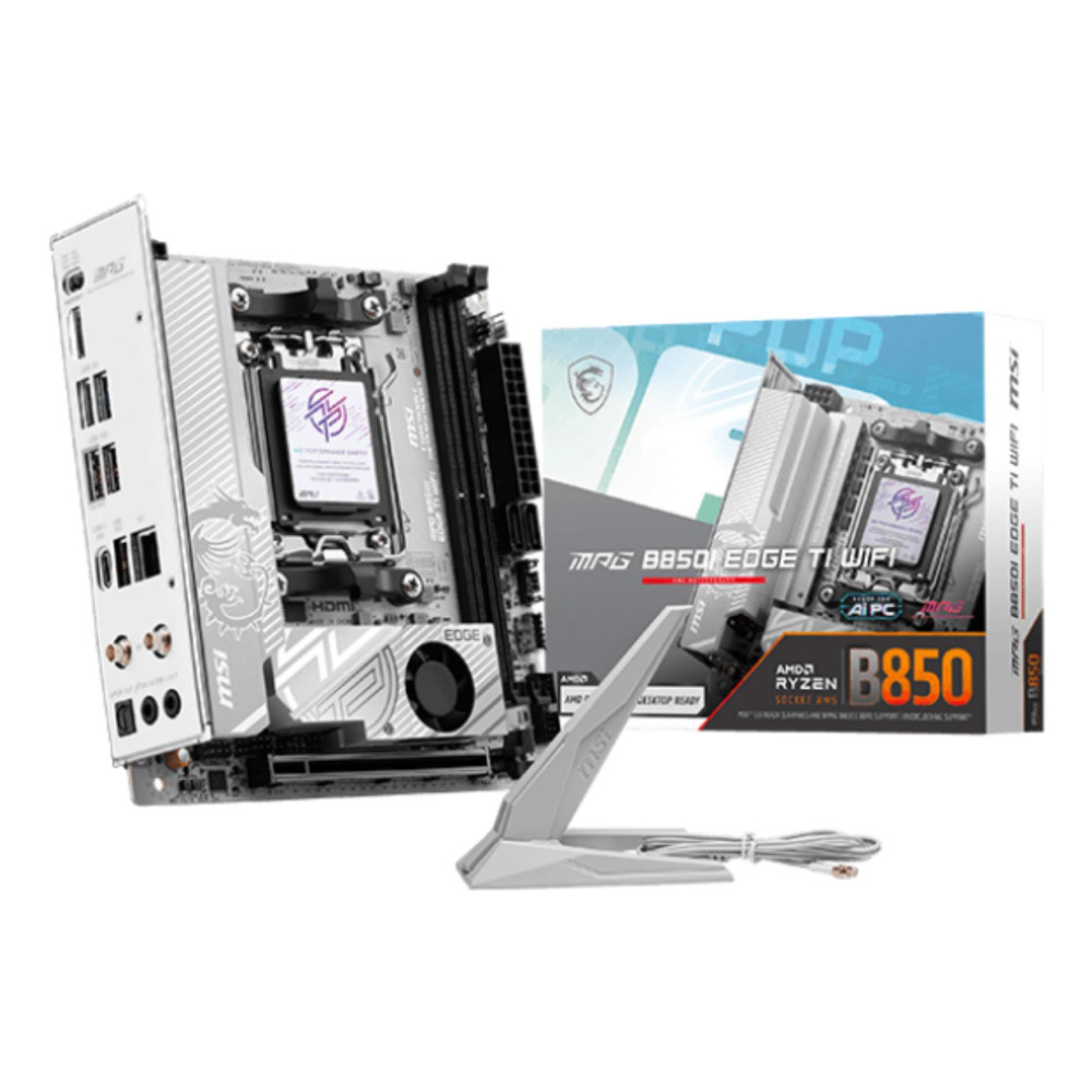 Mainboard|MSI|AMD B850|SAM5|Mini-ITX|Memory DDR5|Memory slots 2|MPGB850IEDGETIWIFI