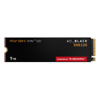 SSD|SANDISK|2400xTBW rating|NVMe Yes|PCI Express 5.0|M.2|1000 GB|POWERED BY SANDISK|Black SN8100|WDS100T1X0M