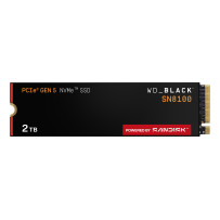 SSD|SANDISK|2400xTBW rating|NVMe Yes|PCI Express 5.0|M.2|2000 GB|POWERED BY SANDISK|Black SN8100|WDS200T1X0M