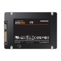 SSD|SAMSUNG|870 EVO|4TB|SATA|SATA 3.0|MLC|Write speed 530 MBytes/sec|Read speed 560 MBytes/sec|2,5"|TBW 2400 TB|MTBF 1500000 hou