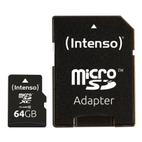 MEMORY MICRO SDXC 64GB C10/W/ADAPTER 3413490 INTENSO
