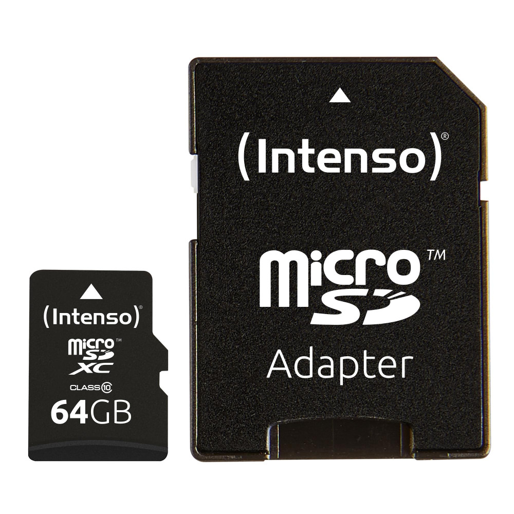 MEMORY MICRO SDXC 64GB C10/W/ADAPTER 3413490 INTENSO
