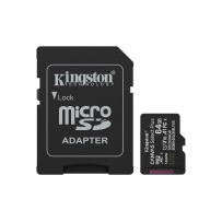 MEMORY MICRO SDXC 64GB UHS-I/W/ADAPTER SDCS3/64GB KINGSTON