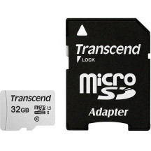MEMORY MICRO SDHC 32GB W/ADAPT/C10 TS32GUSD300S-A TRANSCEND