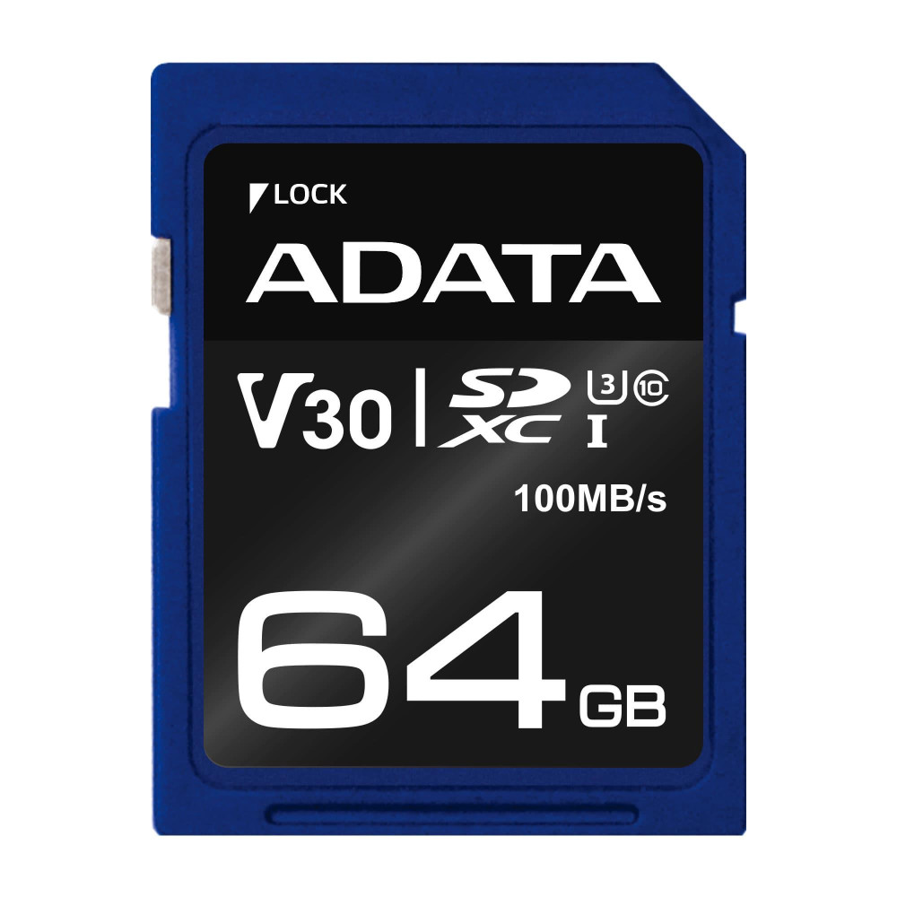 MEMORY SDXC 64GB V30/ASDX64GUI3V30S-R ADATA