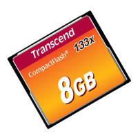 MEMORY COMPACT FLASH 8GB/133X TS8GCF133 TRANSCEND