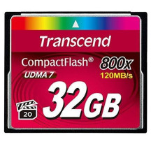 MEMORY COMPACT FLASH 32GB/800X TS32GCF800 TRANSCEND