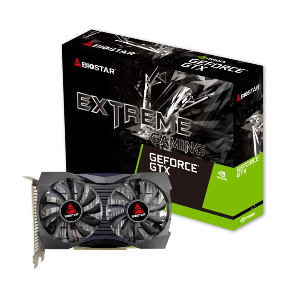 Graphics Card|BIOSTAR|NVIDIA GeForce GTX 1050|4 GB|GDDR5|128 bit|PCIE 4.0 16x|GPU 1354 MHz|Dual Slot Fansink|1xDVI-D|1xHDMI|1xDi