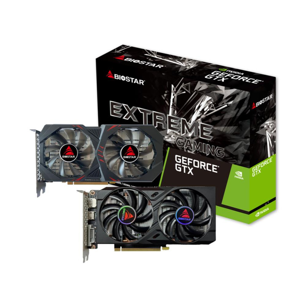 Graphics Card|BIOSTAR|NVIDIA GeForce GTX 1660 TI|6 GB|GDDR6|192 bit|PCIE 3.0 16x|GPU 1500 MHz|Dual Slot Fansink|1xDVI-D|1xHDMI|1