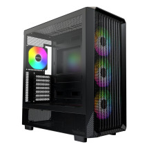 Case|MONTECH|X5|MidiTower|Case product features Transparent panel|Not included|Colour Black|X5(B)