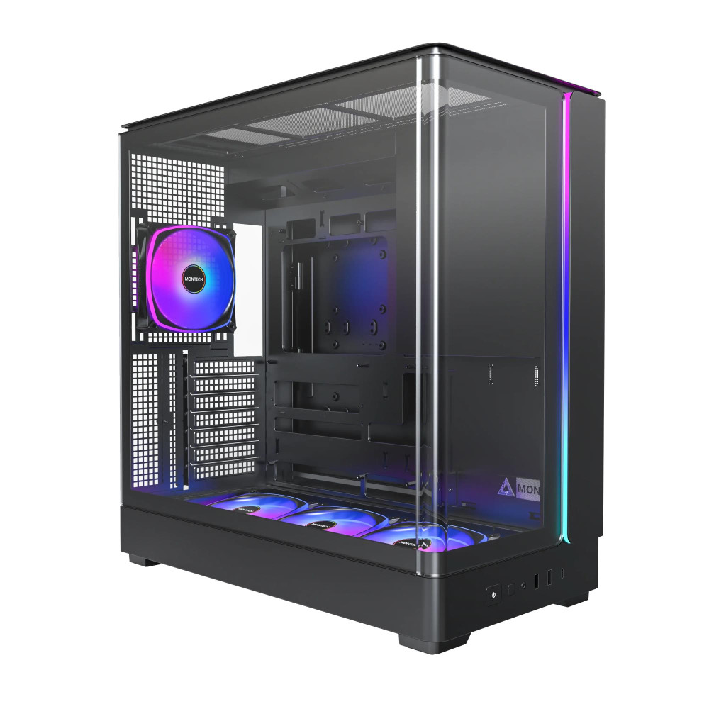 Case|MONTECH|micro ATX/Mini-ITX|Black|Midi Tower|PC|KING 45 PRO|KING45PRO(B)